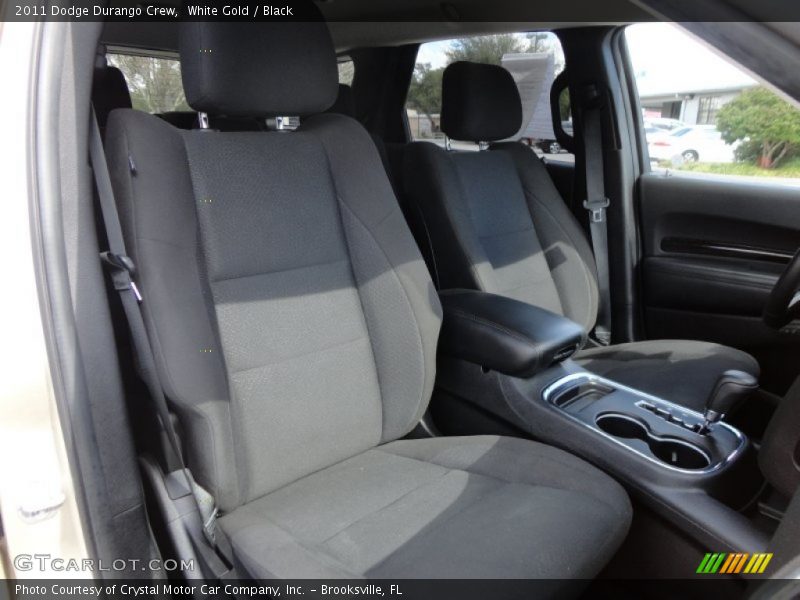 White Gold / Black 2011 Dodge Durango Crew