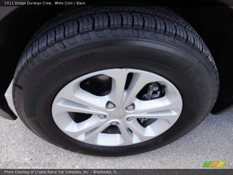 White Gold / Black 2011 Dodge Durango Crew
