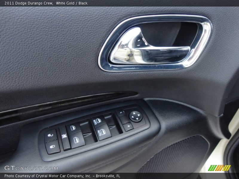 White Gold / Black 2011 Dodge Durango Crew