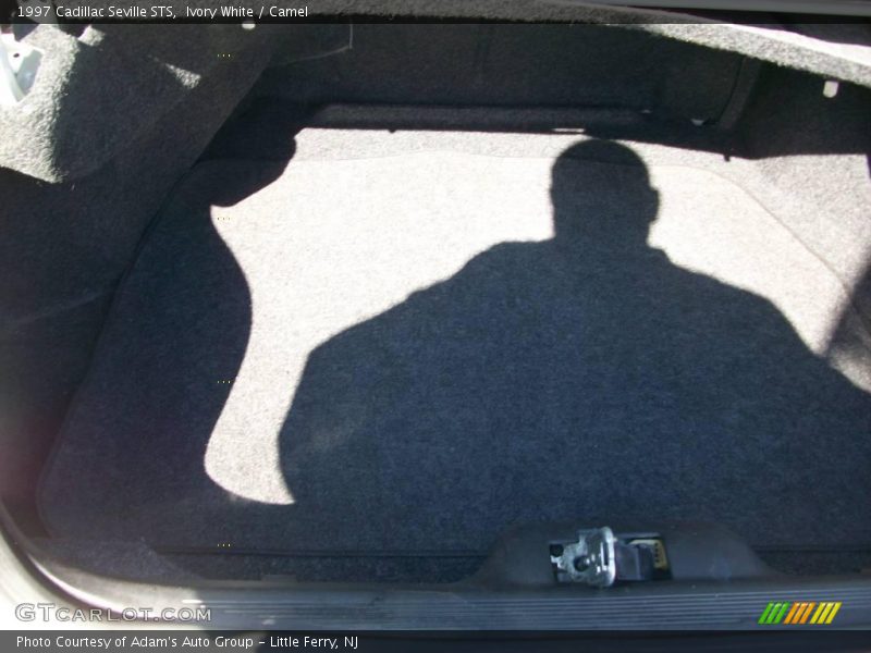 Ivory White / Camel 1997 Cadillac Seville STS