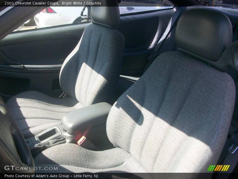 Bright White / Graphite 2001 Chevrolet Cavalier Coupe