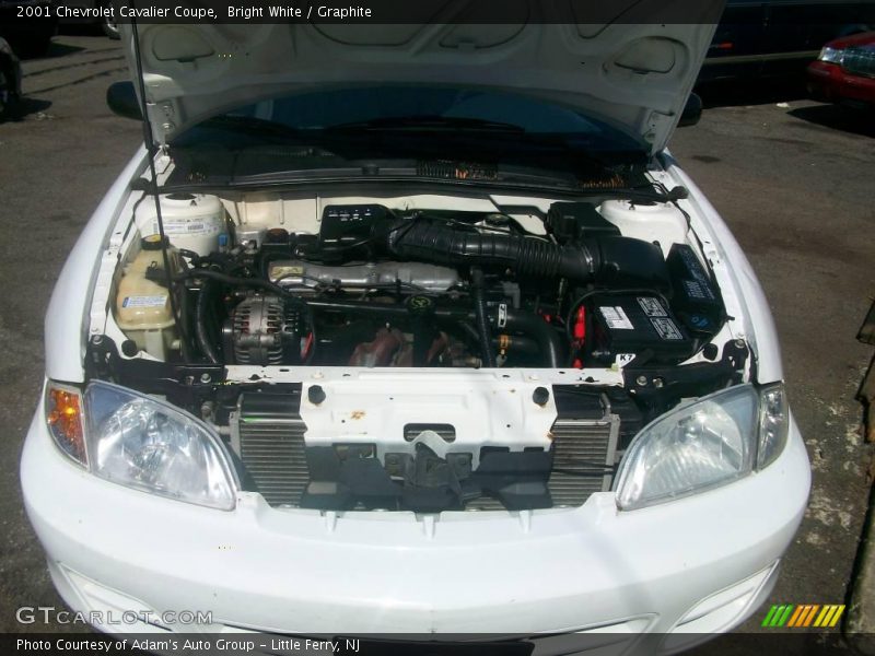 Bright White / Graphite 2001 Chevrolet Cavalier Coupe