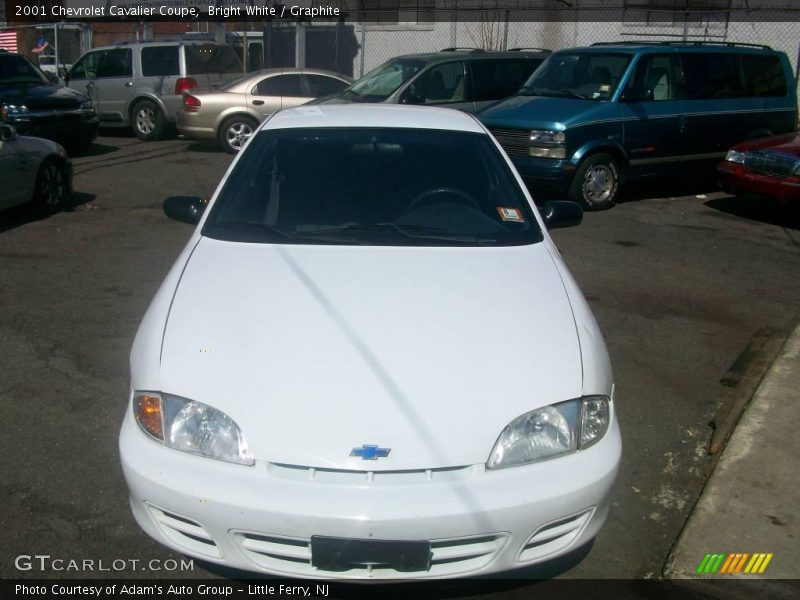 Bright White / Graphite 2001 Chevrolet Cavalier Coupe