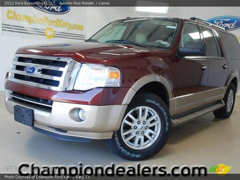 Autumn Red Metallic / Camel 2012 Ford Expedition EL XLT