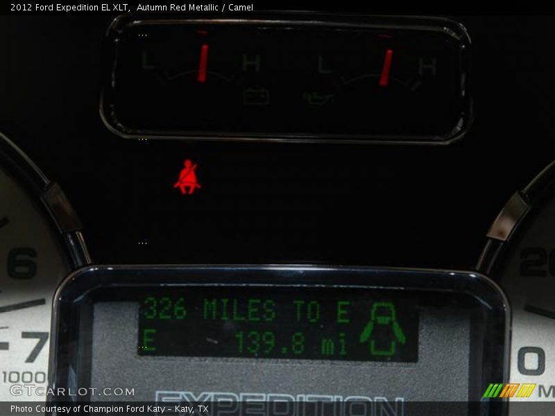 Autumn Red Metallic / Camel 2012 Ford Expedition EL XLT