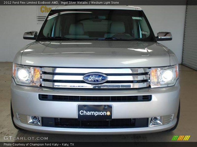 Ingot Silver Metallic / Medium Light Stone 2012 Ford Flex Limited EcoBoost AWD