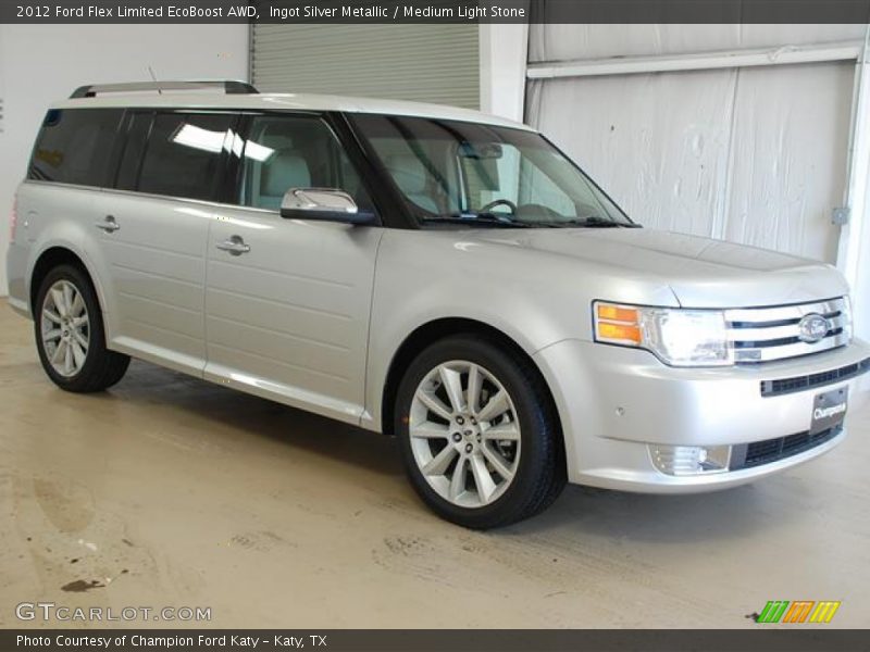 Ingot Silver Metallic / Medium Light Stone 2012 Ford Flex Limited EcoBoost AWD