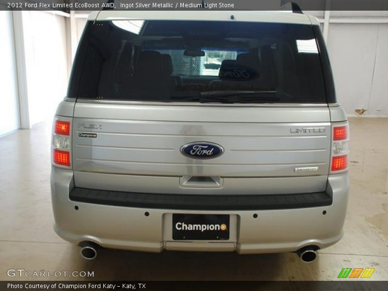 Ingot Silver Metallic / Medium Light Stone 2012 Ford Flex Limited EcoBoost AWD