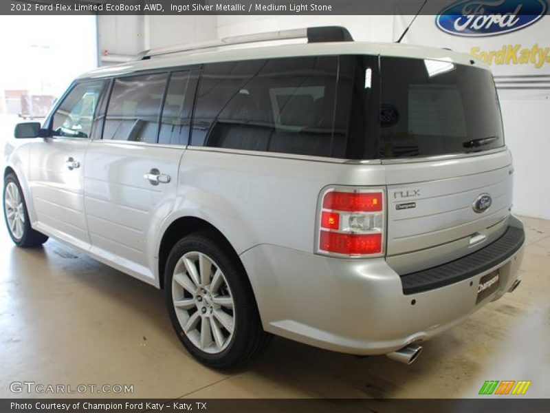 Ingot Silver Metallic / Medium Light Stone 2012 Ford Flex Limited EcoBoost AWD