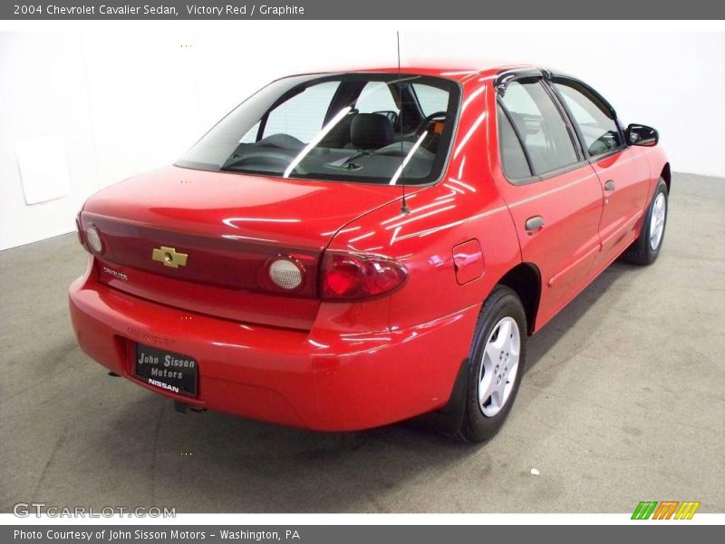 Victory Red / Graphite 2004 Chevrolet Cavalier Sedan