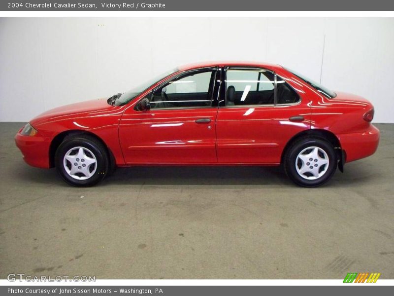 Victory Red / Graphite 2004 Chevrolet Cavalier Sedan