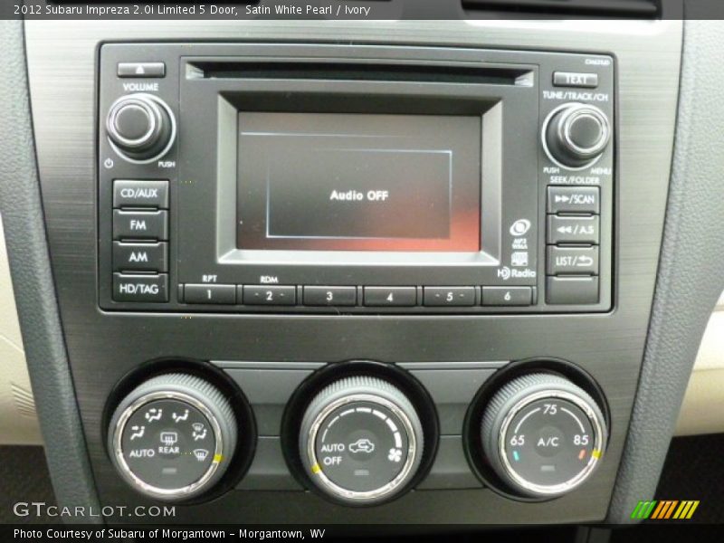 Satin White Pearl / Ivory 2012 Subaru Impreza 2.0i Limited 5 Door