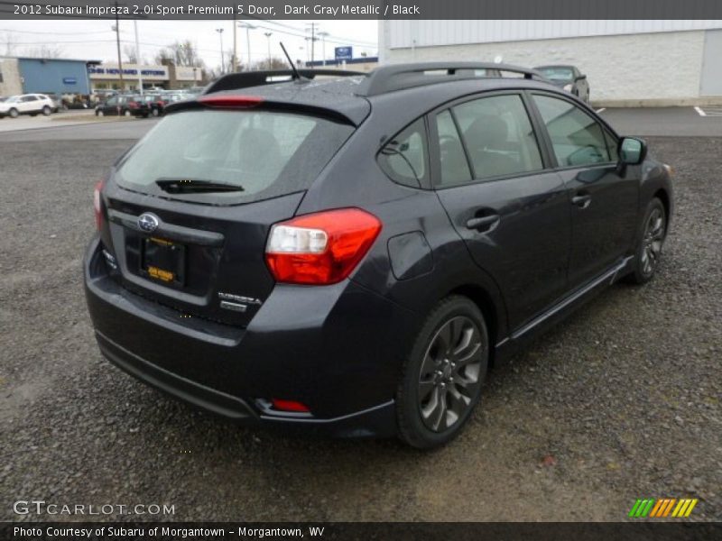 Dark Gray Metallic / Black 2012 Subaru Impreza 2.0i Sport Premium 5 Door