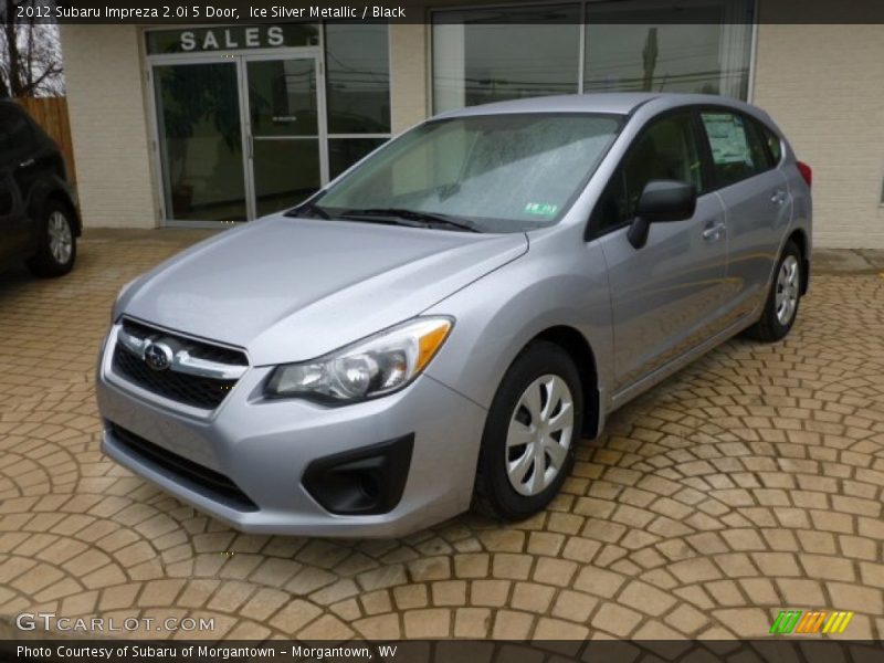 Ice Silver Metallic / Black 2012 Subaru Impreza 2.0i 5 Door
