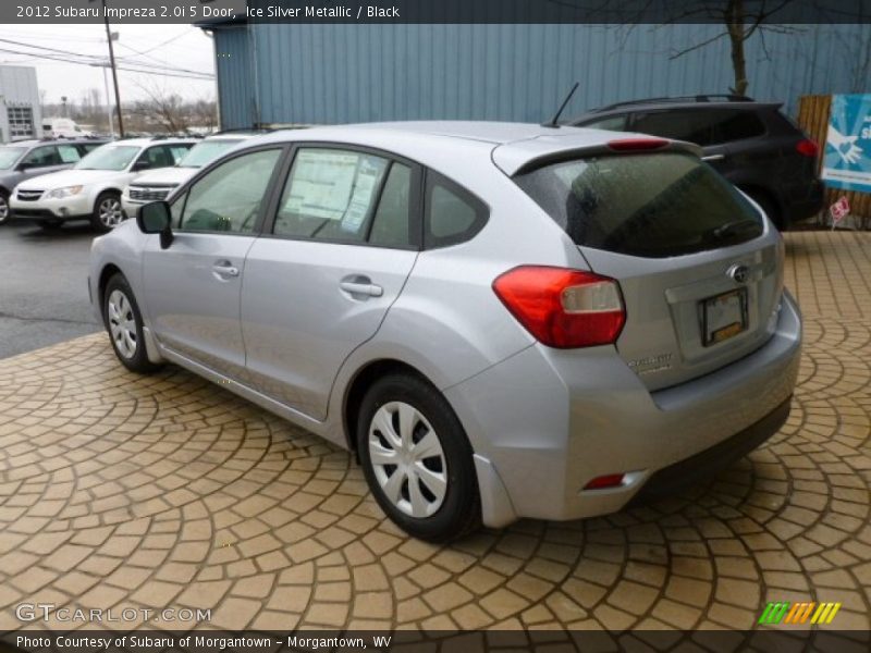 Ice Silver Metallic / Black 2012 Subaru Impreza 2.0i 5 Door