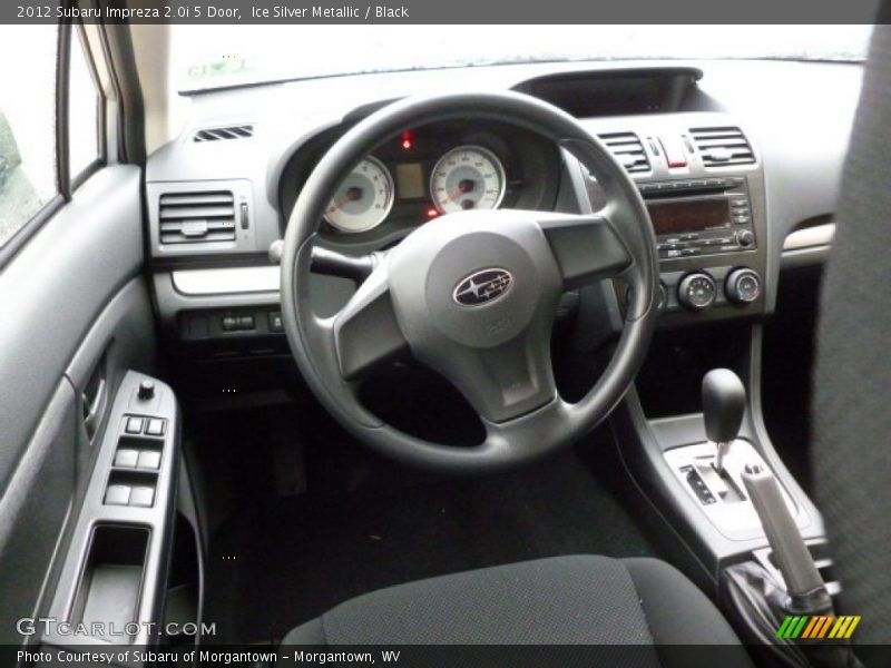 Ice Silver Metallic / Black 2012 Subaru Impreza 2.0i 5 Door