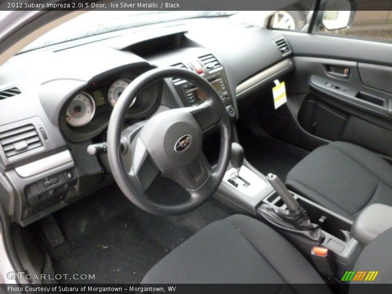 Ice Silver Metallic / Black 2012 Subaru Impreza 2.0i 5 Door