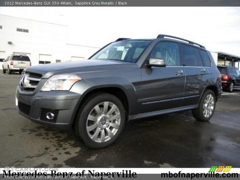 Sapphire Grey Metallic / Black 2012 Mercedes-Benz GLK 350 4Matic