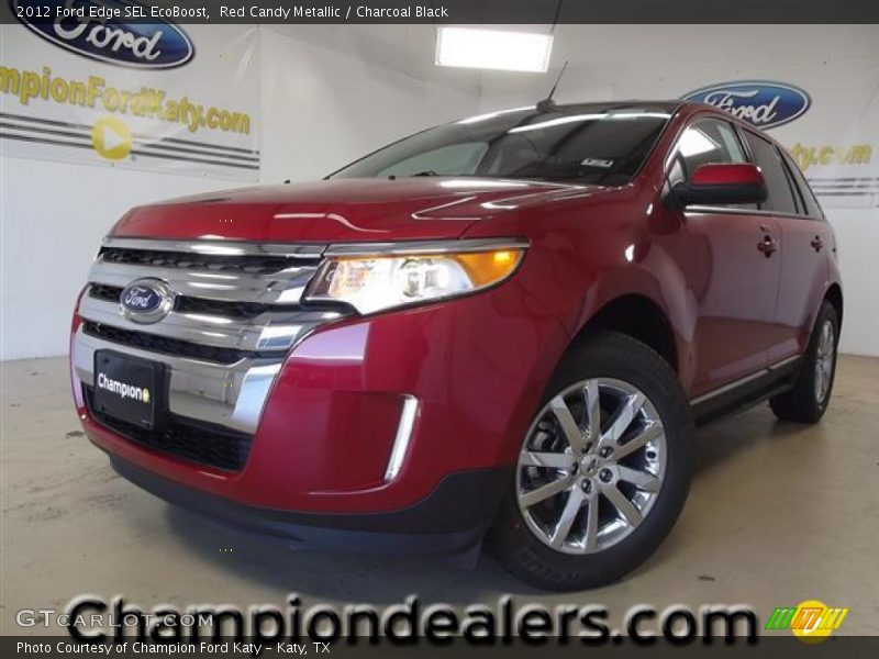 Red Candy Metallic / Charcoal Black 2012 Ford Edge SEL EcoBoost