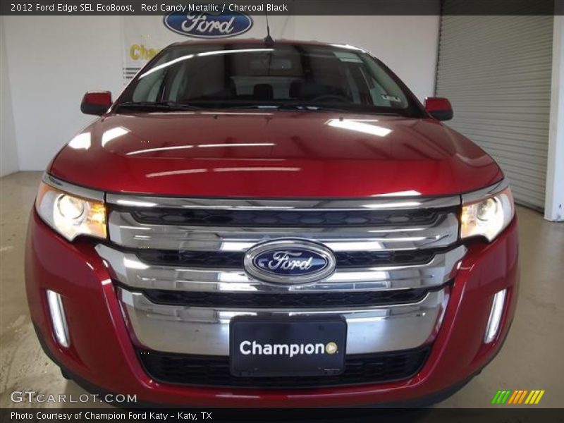 Red Candy Metallic / Charcoal Black 2012 Ford Edge SEL EcoBoost