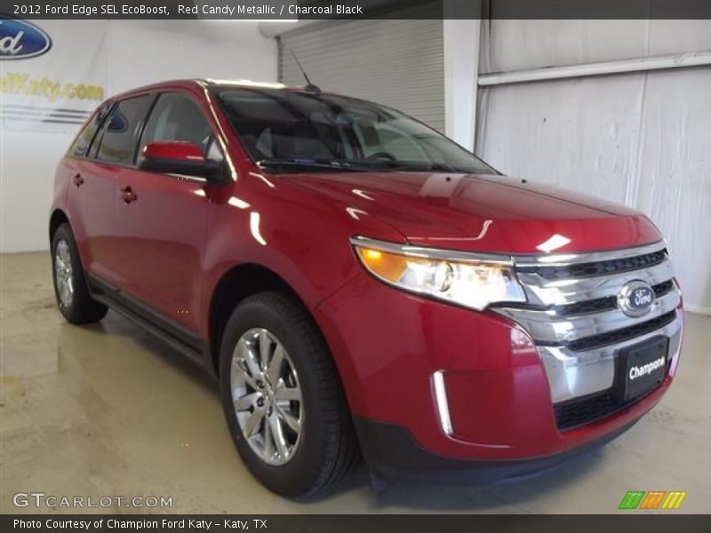 Red Candy Metallic / Charcoal Black 2012 Ford Edge SEL EcoBoost