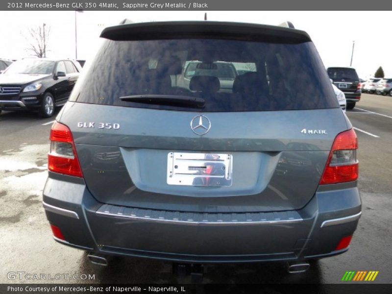 Sapphire Grey Metallic / Black 2012 Mercedes-Benz GLK 350 4Matic