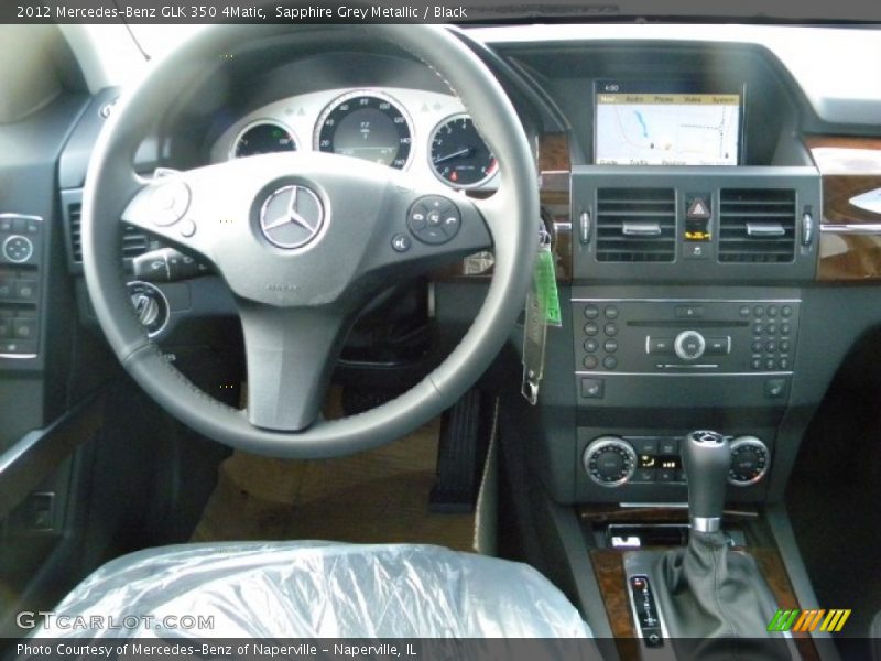 Sapphire Grey Metallic / Black 2012 Mercedes-Benz GLK 350 4Matic