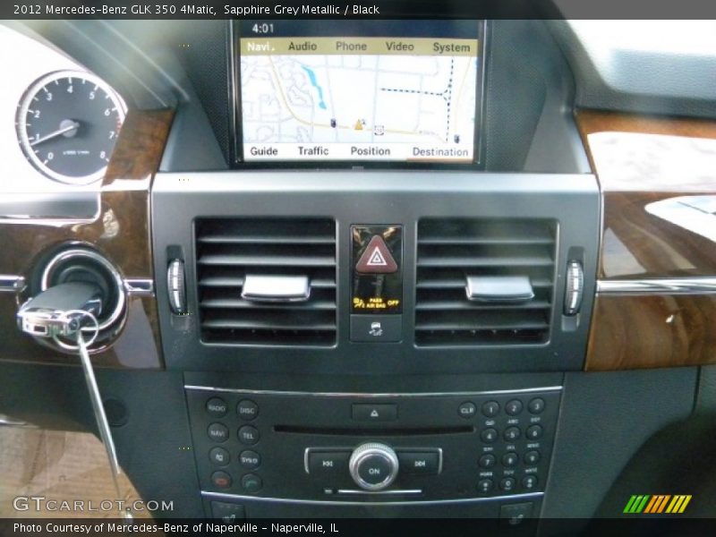 Sapphire Grey Metallic / Black 2012 Mercedes-Benz GLK 350 4Matic