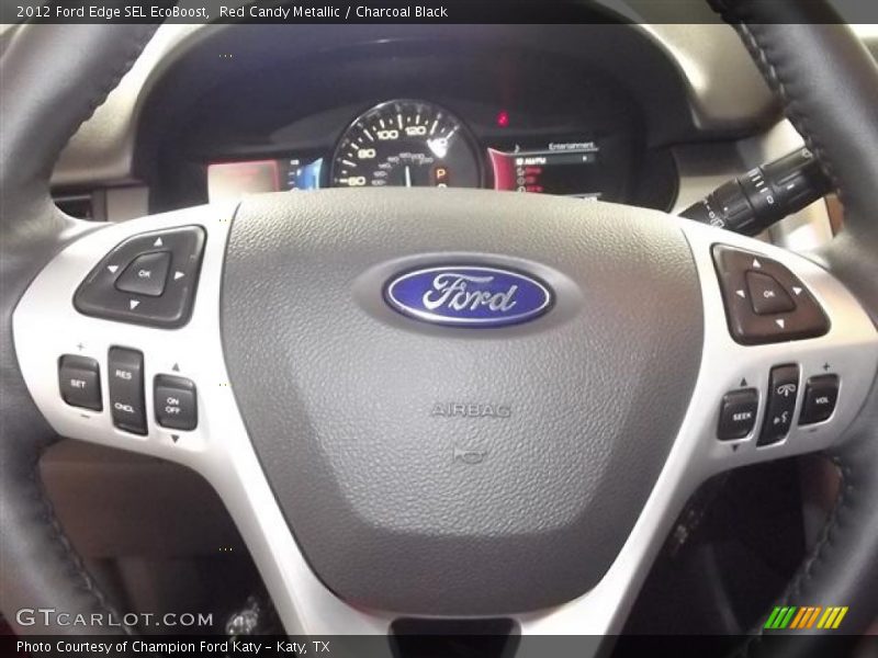 Red Candy Metallic / Charcoal Black 2012 Ford Edge SEL EcoBoost
