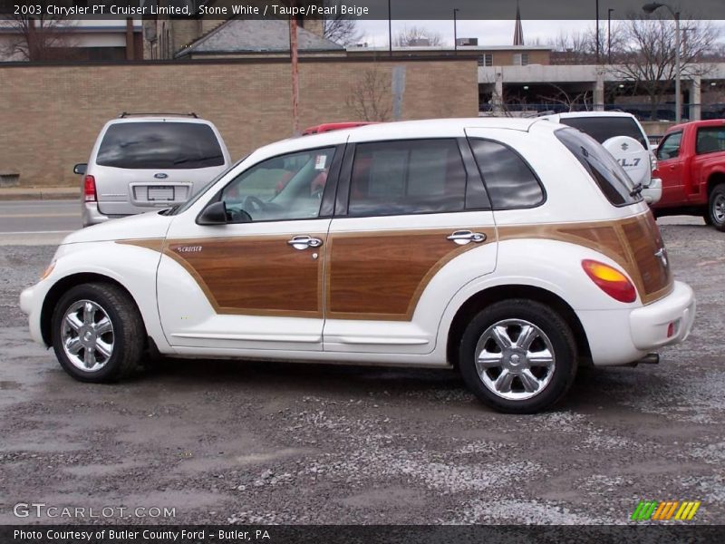 Stone White / Taupe/Pearl Beige 2003 Chrysler PT Cruiser Limited