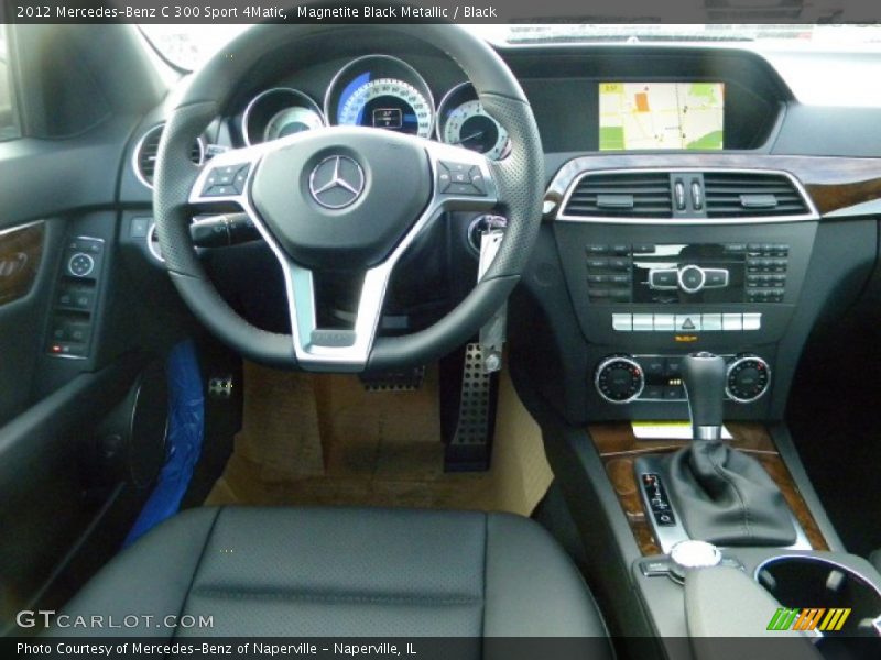 Magnetite Black Metallic / Black 2012 Mercedes-Benz C 300 Sport 4Matic