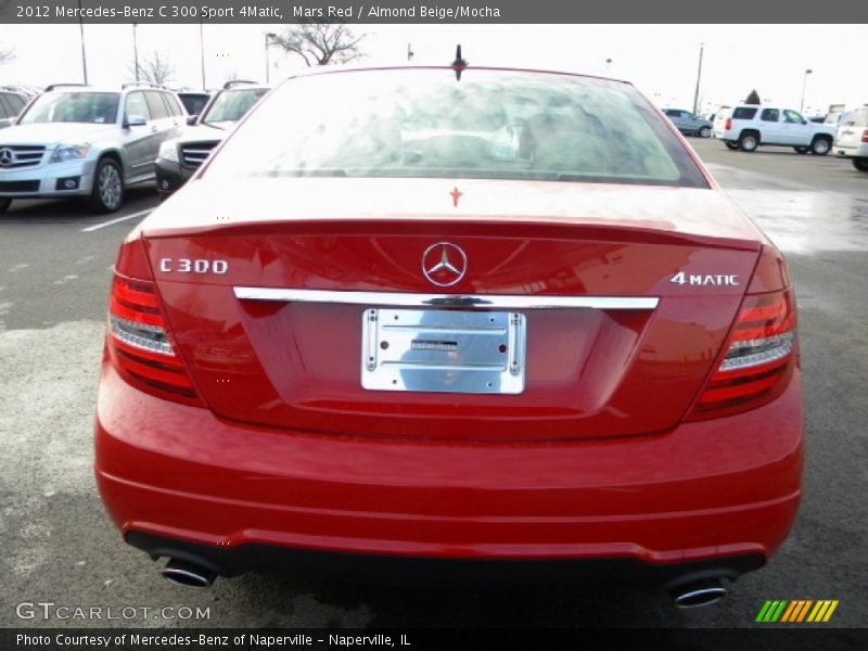 Mars Red / Almond Beige/Mocha 2012 Mercedes-Benz C 300 Sport 4Matic