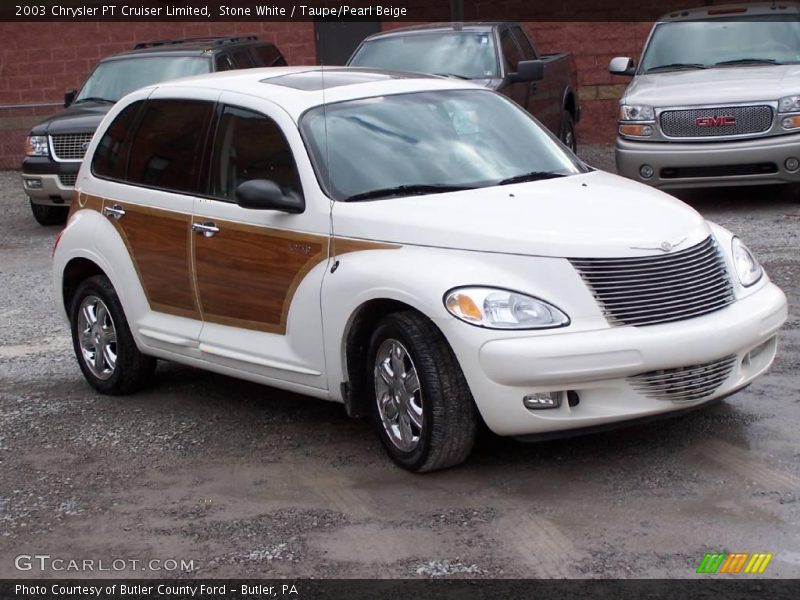 Stone White / Taupe/Pearl Beige 2003 Chrysler PT Cruiser Limited