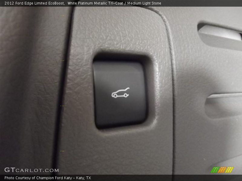 White Platinum Metallic Tri-Coat / Medium Light Stone 2012 Ford Edge Limited EcoBoost