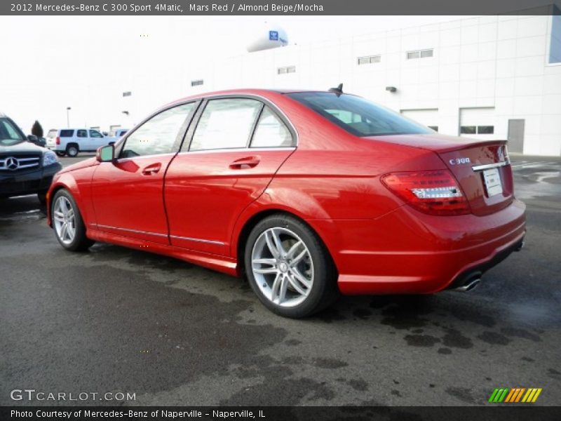 Mars Red / Almond Beige/Mocha 2012 Mercedes-Benz C 300 Sport 4Matic
