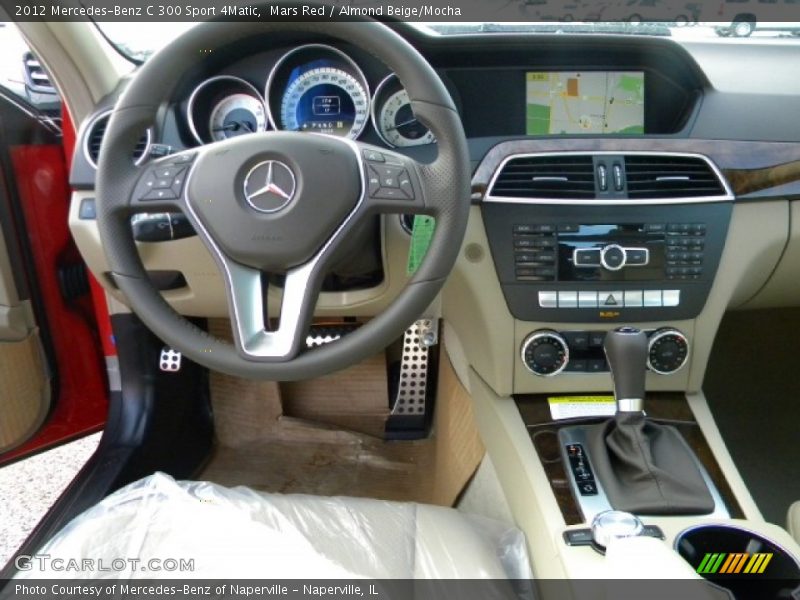 Mars Red / Almond Beige/Mocha 2012 Mercedes-Benz C 300 Sport 4Matic