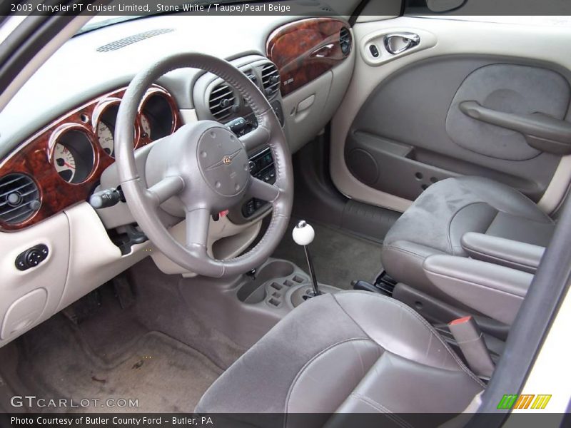 Stone White / Taupe/Pearl Beige 2003 Chrysler PT Cruiser Limited