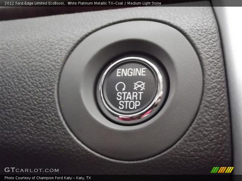 White Platinum Metallic Tri-Coat / Medium Light Stone 2012 Ford Edge Limited EcoBoost