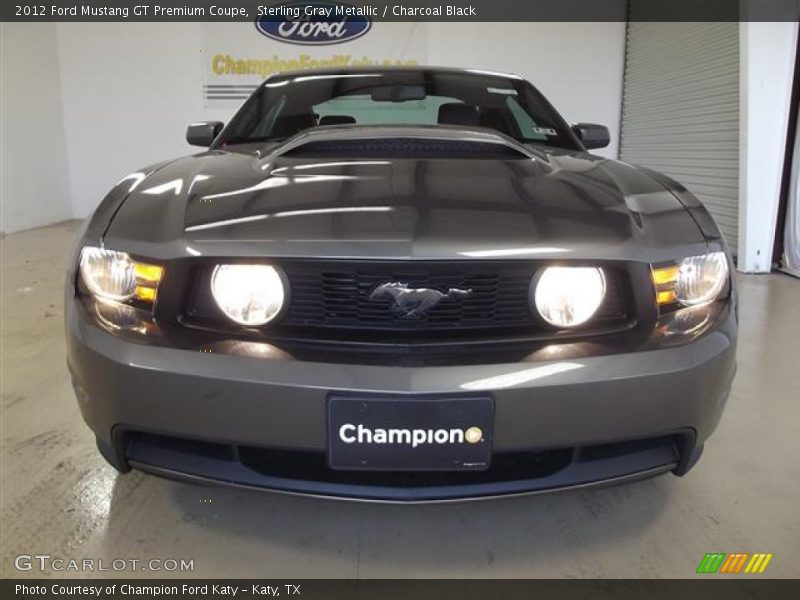 Sterling Gray Metallic / Charcoal Black 2012 Ford Mustang GT Premium Coupe