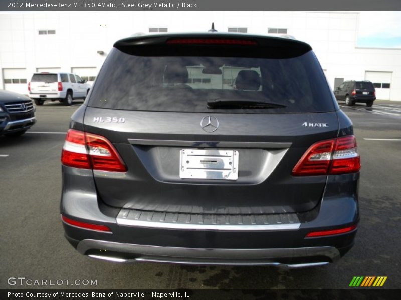 Steel Grey Metallic / Black 2012 Mercedes-Benz ML 350 4Matic
