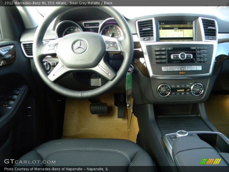 Steel Grey Metallic / Black 2012 Mercedes-Benz ML 350 4Matic
