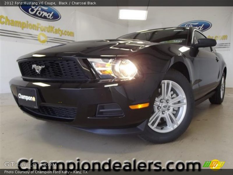Black / Charcoal Black 2012 Ford Mustang V6 Coupe