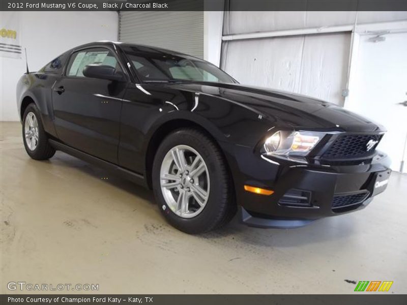 Black / Charcoal Black 2012 Ford Mustang V6 Coupe