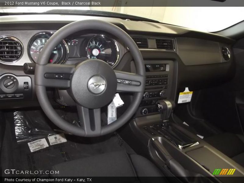 Black / Charcoal Black 2012 Ford Mustang V6 Coupe