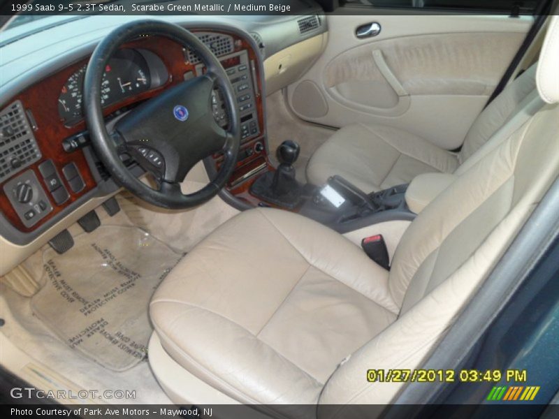 Scarabe Green Metallic / Medium Beige 1999 Saab 9-5 2.3T Sedan
