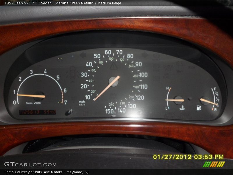 Scarabe Green Metallic / Medium Beige 1999 Saab 9-5 2.3T Sedan