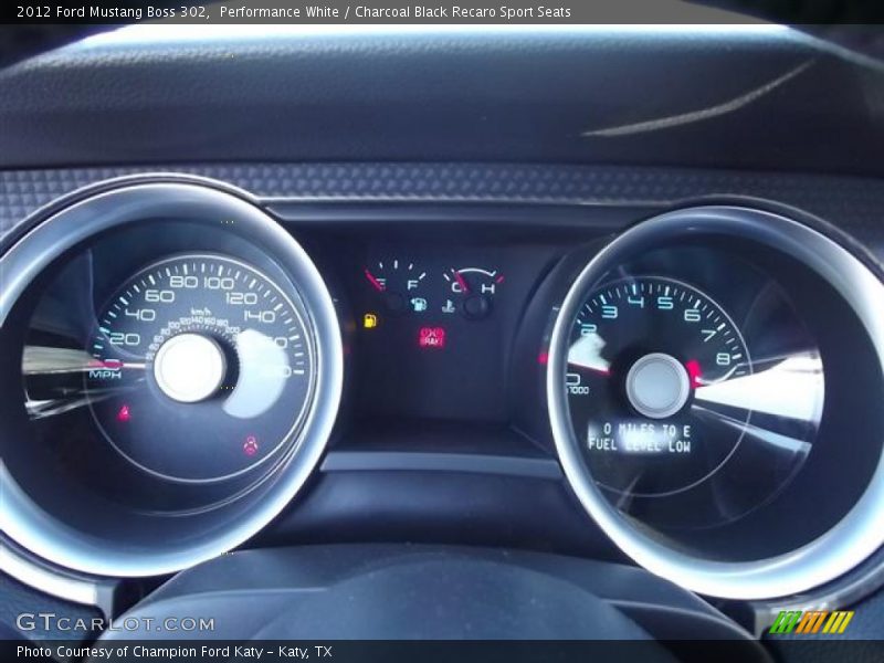  2012 Mustang Boss 302 Boss 302 Gauges