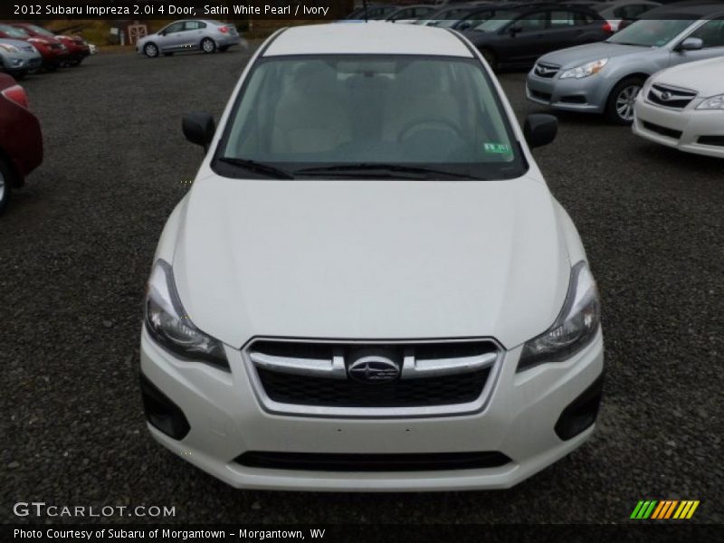 Satin White Pearl / Ivory 2012 Subaru Impreza 2.0i 4 Door