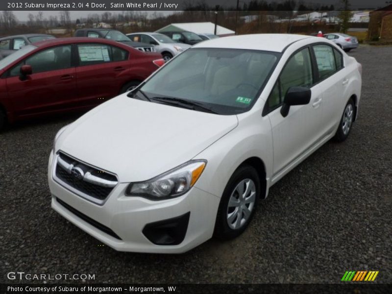 Satin White Pearl / Ivory 2012 Subaru Impreza 2.0i 4 Door