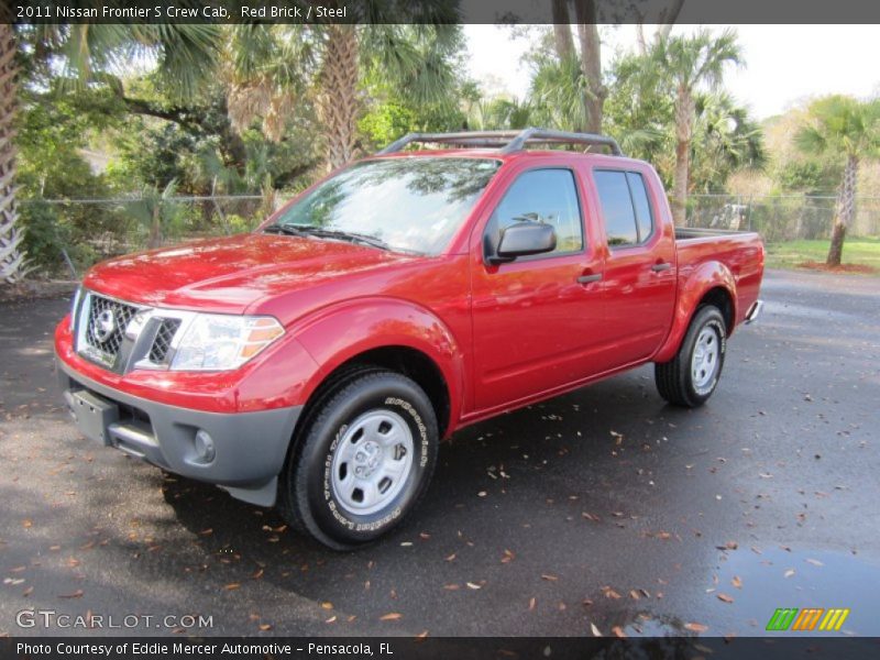 Red Brick / Steel 2011 Nissan Frontier S Crew Cab